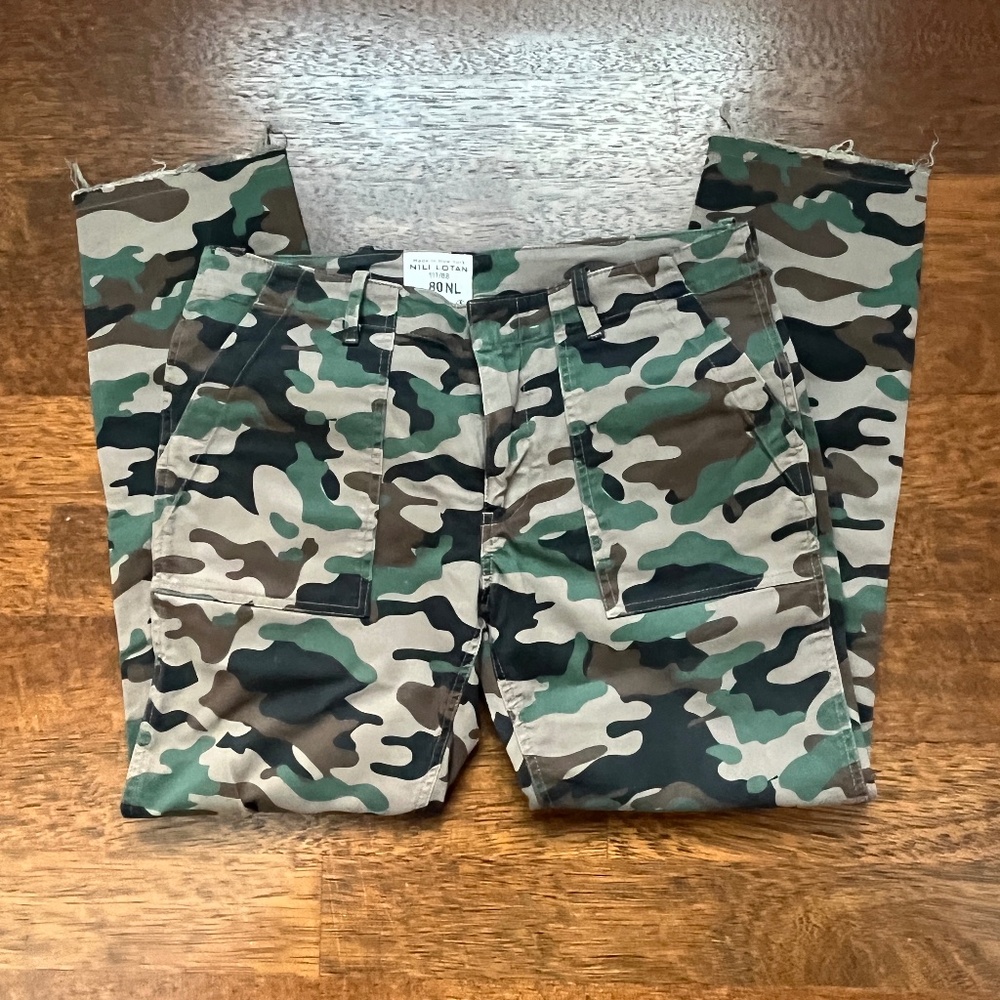 NILI LOTAN Camo Pant